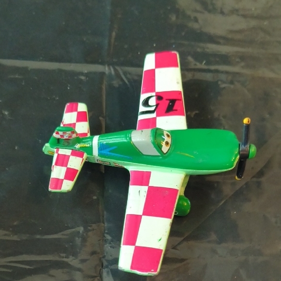 Disney Cars Planes Jan Kowalski #15 & Dinoco Helicopter Rotor Turbosky Die-Cast - Picture 5 of 10